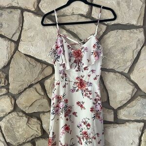 row a Floral Print Teen Girls Dress M